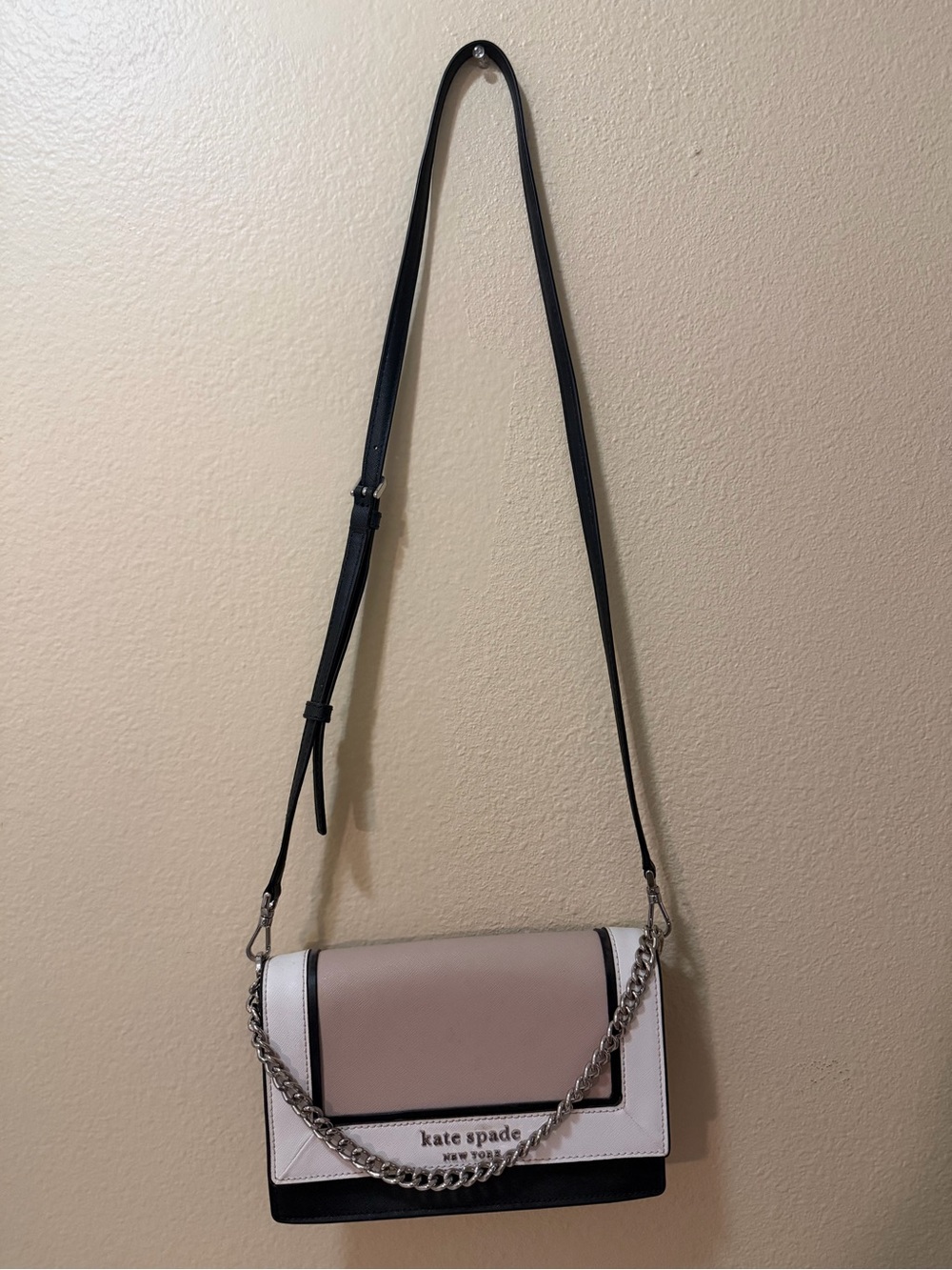 Kate Spade Two-Tone Pink & Black Crossbody Bag